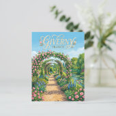 Giverny Frankrijk Briefkaart (Staand voorkant)
