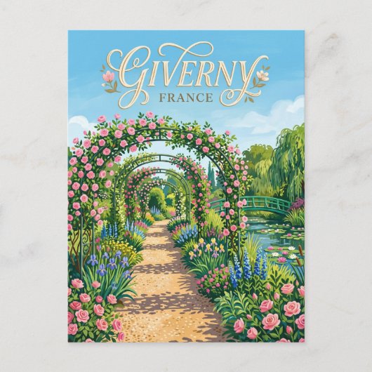 Giverny Frankrijk Briefkaart (Voorkant)
