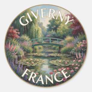 Giverny Frankrijk Watertuin Schitterend reizen Lan Ronde Sticker