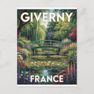Giverny Monet Tuin Frankrijk Bloeiend Water Scene Briefkaart