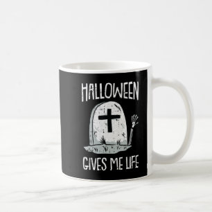 Gives Me Life Lazy Halloween Costume Fun Skeleton Koffiemok