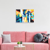 Giving 2 (getextureerd) canvas afdruk (Insitu (Woonkamer))