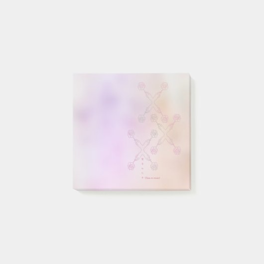 Giving flowers(pattern) post-it® notes (Voorkant)