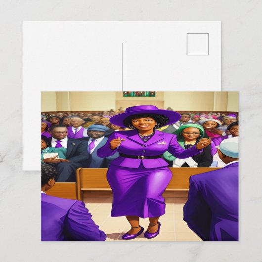 Giving God the Glory Zwart Christelijk Art Briefka Briefkaart (Voorkant / Achterkant)