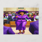 Giving God the Glory Zwart Christelijk Art Briefka Briefkaart (Voorkant)