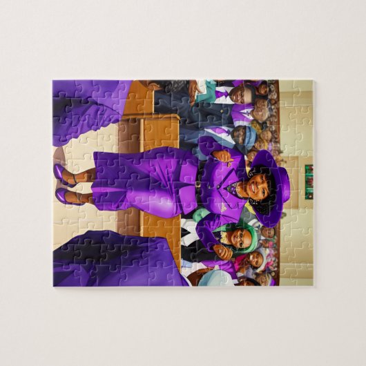 Giving God the Glory Zwart Christelijk Art Puzzel Legpuzzel (Horizontaal)