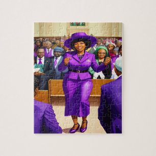 Giving God the Glory Zwart Christelijk Art Puzzel Legpuzzel