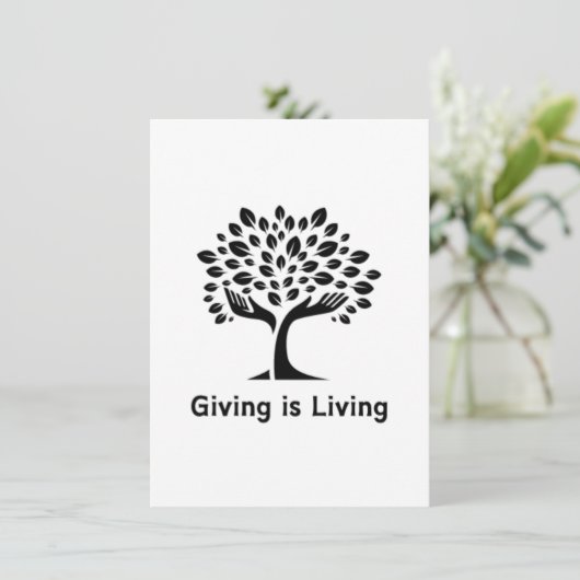 Giving is Levend Kaart (Staand voorkant)