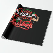Giving Myself Muscles Christmas Cadeaupapier (Uitgerold)