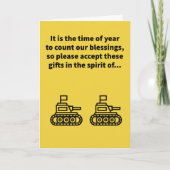 Giving van tanks - Thanksgiving Kaart (Voorkant)