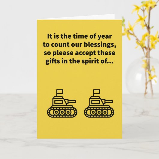 Giving van tanks - Thanksgiving Kaart (Gele Bloem)