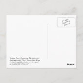 Giving will Repaid an Hundredfold in Heaven Briefkaart (Achterkant)