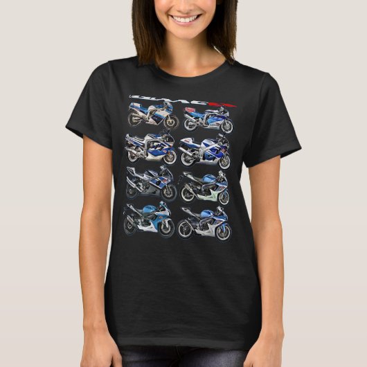 Gixxer Evolution GSXR Road Racing Motorcycle Motor T-shirt (Voorkant)