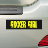 GIXXER GIRL BUMPERSTICKER (Op auto)