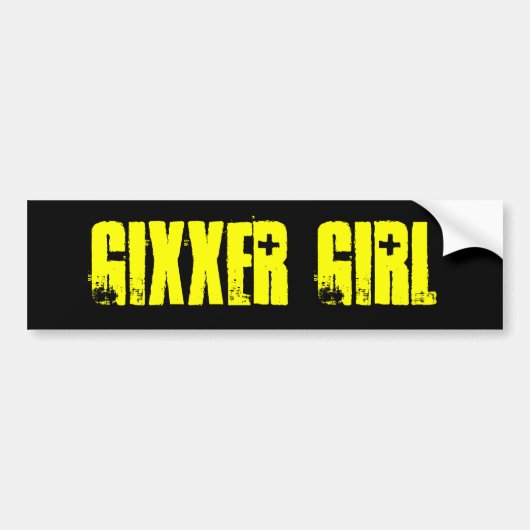 GIXXER GIRL BUMPERSTICKER (Voorkant)