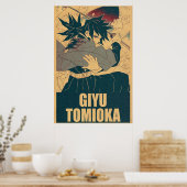 Giyu Tomioka Demon Slayer Poster (Keuken)