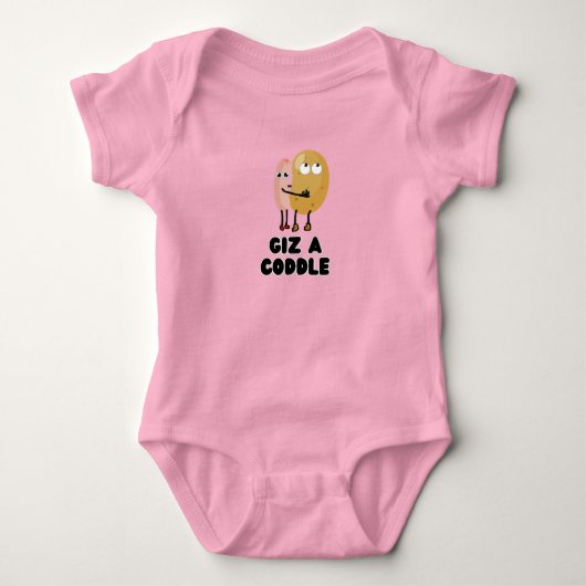Giz a Coddle - Baby  - Ierse Humor Romper (Voorkant)