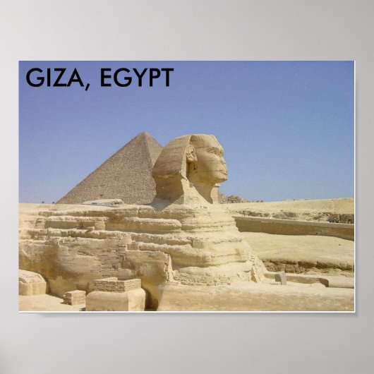 GIZA, EGYPTE POSTER (Voorkant)