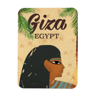 Giza, Egypte vintage reisposter Magneet
