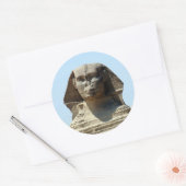 Giza Grote Sfinx Ronde Sticker (Envelop)