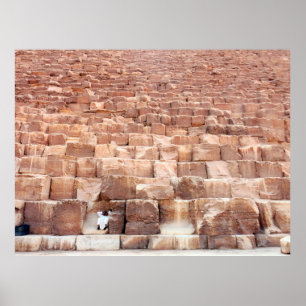 Giza piramide complex. Ook de Giza Necrop Poster