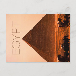 Giza Piramide, Egypte Reisansichtkaart Briefkaart