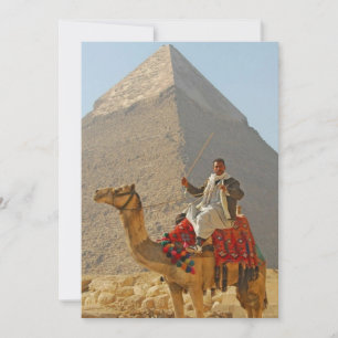 Giza piramides en Kameelrit, Egypte Reis Kaart