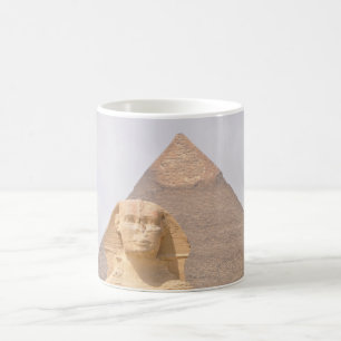 Giza Piramides Sfinx Farao oud Egypte Reis Koffiemok
