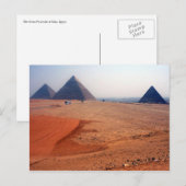 giza plateau briefkaart (Voorkant / Achterkant)