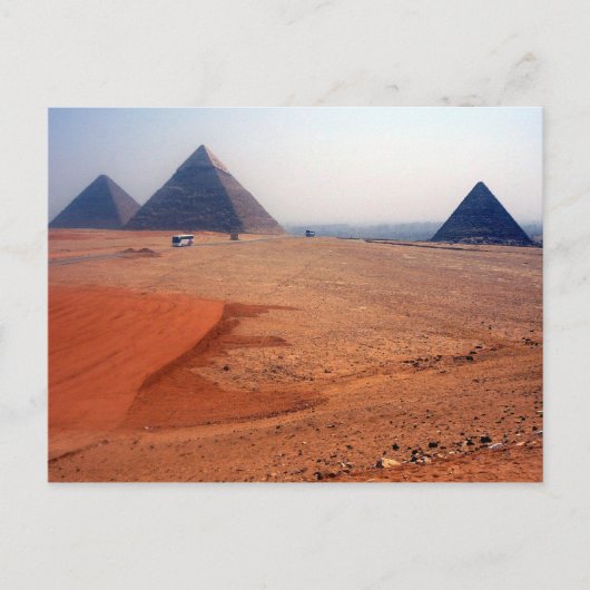 giza plateau briefkaart (Voorkant)
