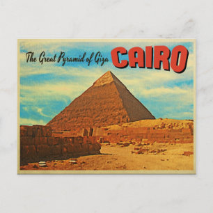 Giza Pyramid Cairo Egypte Briefkaart