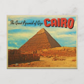 Giza Pyramid Cairo Egypte Briefkaart (Voorkant)