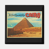 Giza Pyramid Cairo Egypte Magneet (Voorkant)