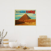 Giza Pyramid Cairo Egypte Poster (Keuken)