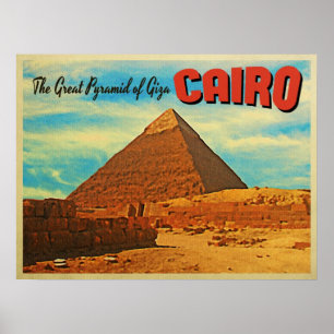 Giza Pyramid Cairo Egypte Poster