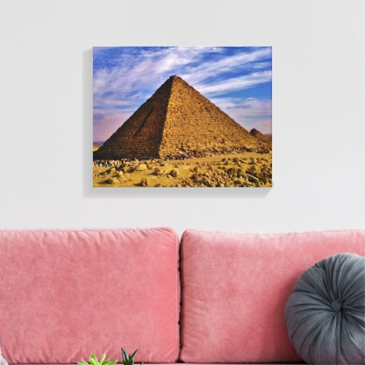 Giza Pyramid Canvas Afdruk (Insitu (Woonkamer))
