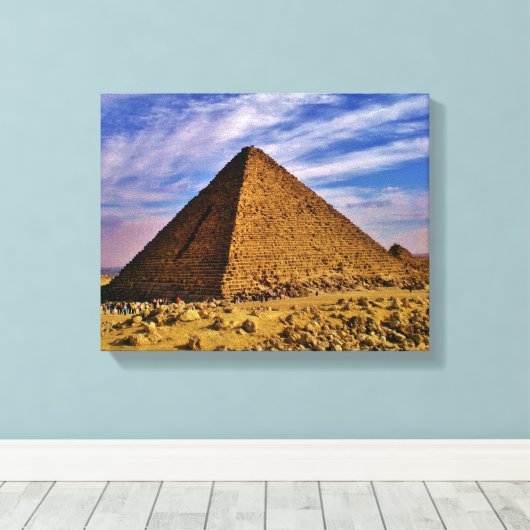 Giza Pyramid Canvas Afdruk (Insitu (Houten vloer))