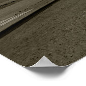 Giza Pyramids Black & White Poster