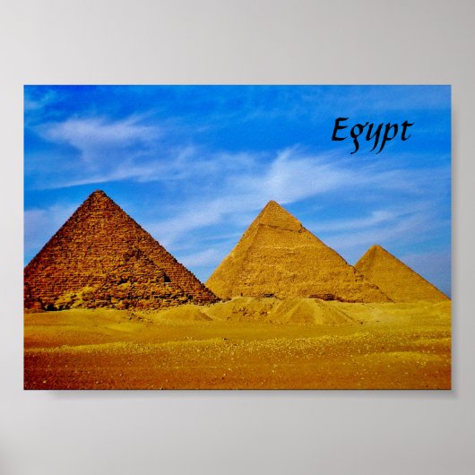 Giza Pyramids Poster (Voorkant)
