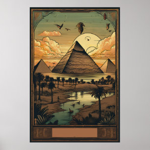 Giza Reisprint, Giza - Egypte Reis Cadeau Poster