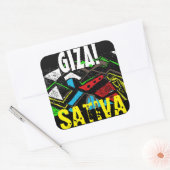 GIZA SATIVA VIERKANTE STICKER (Envelop)