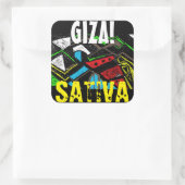 GIZA SATIVA VIERKANTE STICKER (Tas)