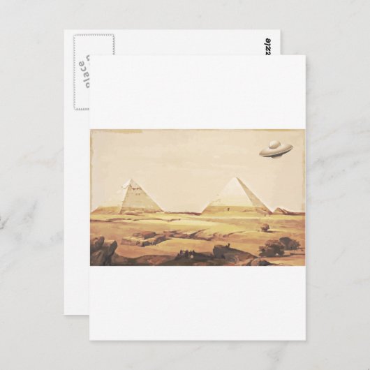 Giza Spaceship Briefkaart (Voorkant / Achterkant)