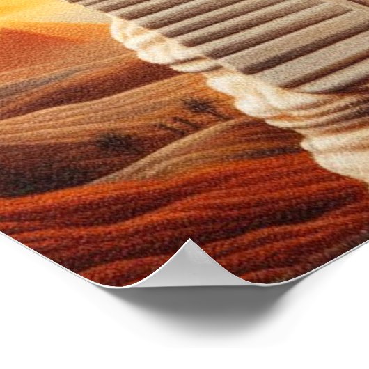 Giza Sphinx Hoofd met Piramides Egypte Reizen Poster (Hoek)