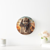 Giza Sphinx Hoofd met Piramides Egypte Reizen Ronde Klok (Huis)