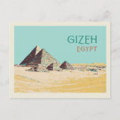 Gizeh, afbeelding van Pyramids Egypte Briefkaart (Voorkant)