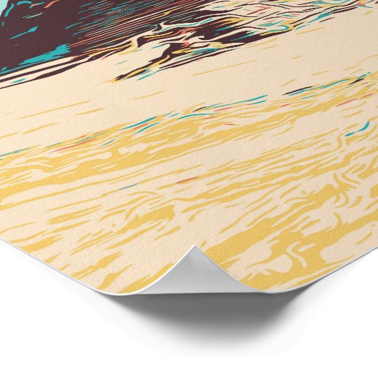 Gizeh, afbeelding van Pyramids Egypte Briefkaart Poster (Hoek)