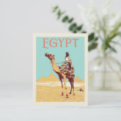 Gizeh, Pyramids met camelafbeelding Egyptische Pos Briefkaart (Staand voorkant)