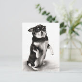 "Gizma" - Bekroond Chihuahua schilderij Briefkaart (Staand voorkant)