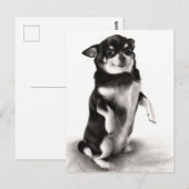 "Gizma" - Bekroond Chihuahua schilderij Briefkaart (Voorkant / Achterkant)